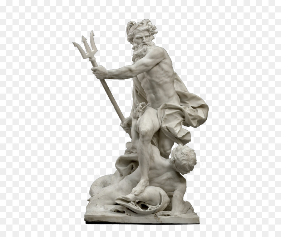 Statue Neptune Calming the Waves Classical sculpture Figurine - others png download - 500*750 - Free Transparent Statue png Download.
