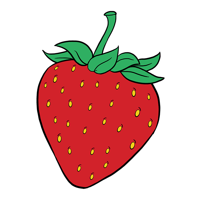 Wild strawberry Drawing Fruit Berries - strawberry png download - 680