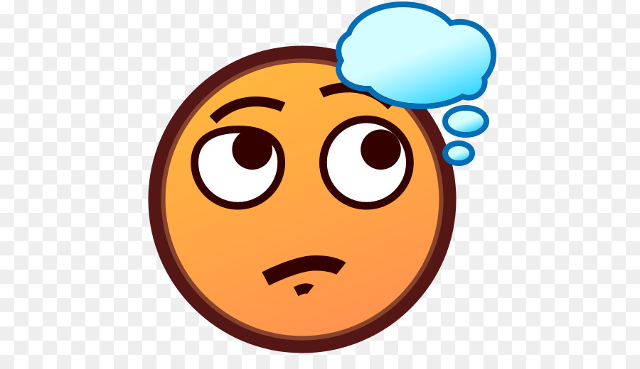 Emoji Thought Text messaging Face Smiley - Thinking png download - 512*512 - Free Transparent Emoji png Download.