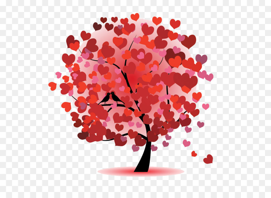 love birds falling hearts oak tree church