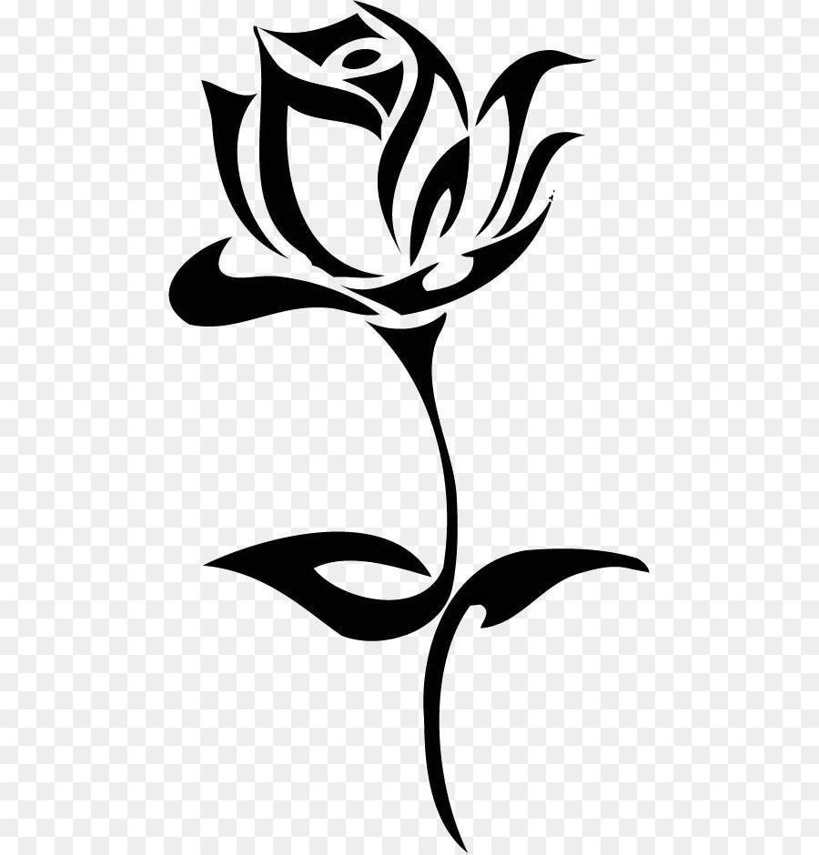Flowers by Tribal Rose Tattoo Tribe - Tattoo Rose Png Image png download - 529*938 - Free Transparent Tattoo png Download.
