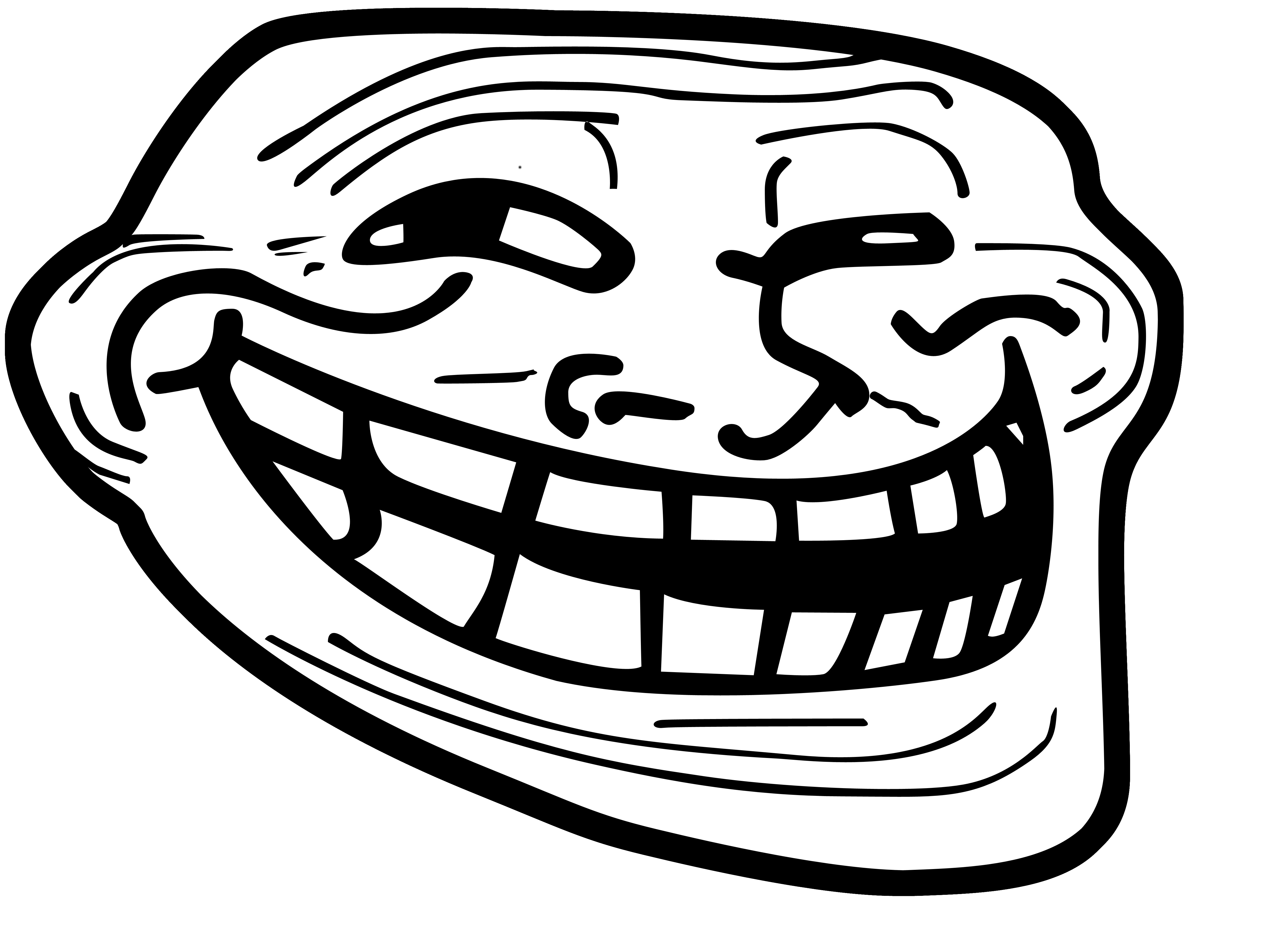 Rage comic troll Clip art Face png download 5000*3690