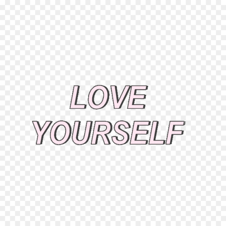 Text Love Yourself: Her BTS Tumblr Sticker - Love your self png download - 1024*1024 - Free Transparent Text png Download.