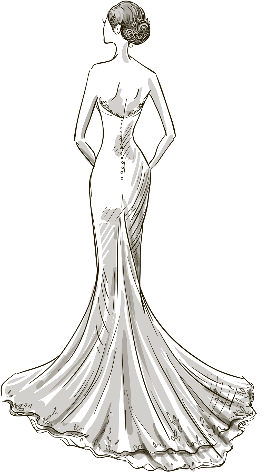 Wedding Dress Drawing Dress Png Download 1041 1854 Free 