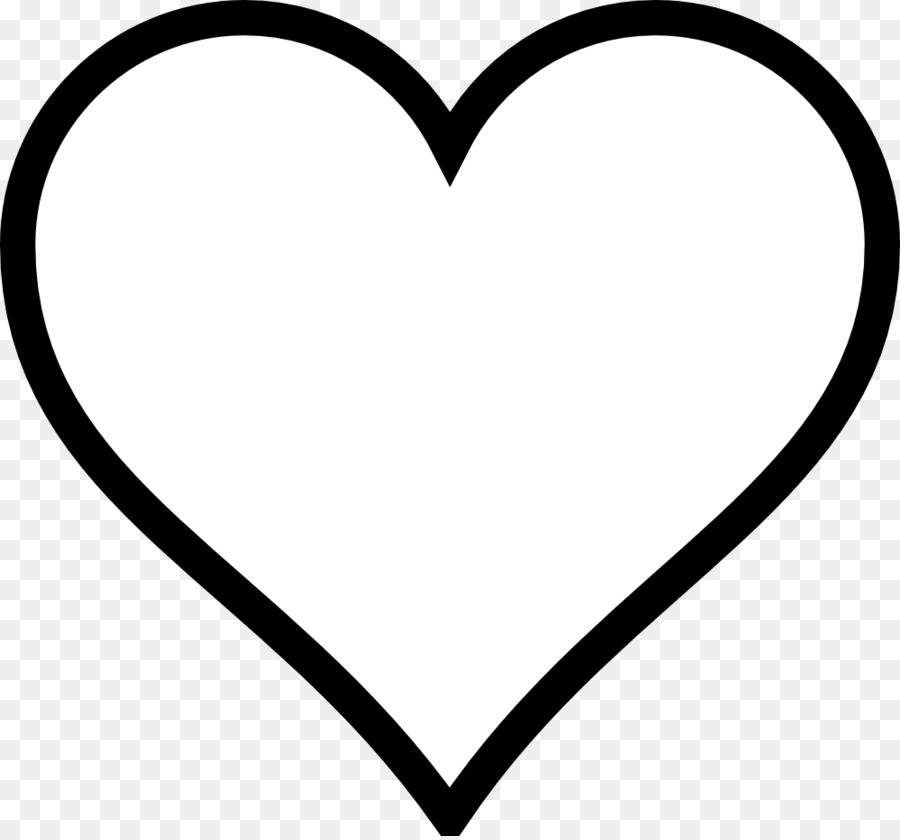 Heart Black and white Valentines Day Clip art - White Heart Cliparts png download - 999*928 - Free Transparent  png Download.