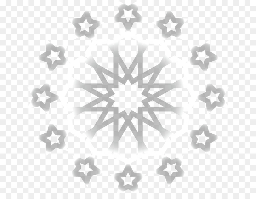 Black and white Grey Snowflake - Color gray snowflake pattern png download - 710*686 - Free Transparent White png Download.
