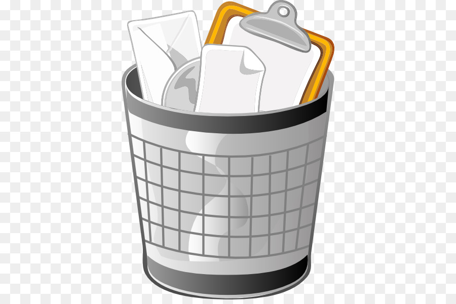 Waste container Paper Clip art - trash container cliparts png download - 420*591 - Free Transparent Waste Container png Download.