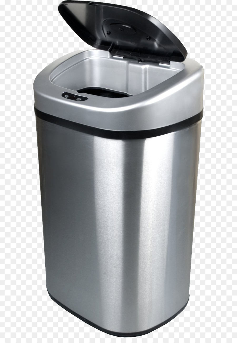 Waste container Stainless steel Recycling - Trash can PNG png download - 694*1367 - Free Transparent Rubbish Bins  Waste Paper Baskets png Download.