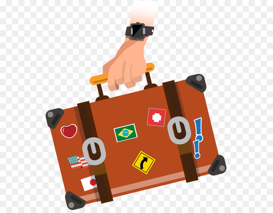 Travel Baggage Suitcase Clip art - tourist png download - 600*700 - Free Transparent Travel png Download.