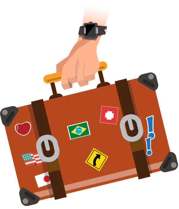 Travel Baggage Suitcase Clip art - tourist png download - 600*700