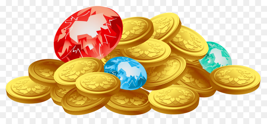 Treasure Gold coin Clip art - coins png download - 6350*2843 - Free Transparent Treasure png Download.