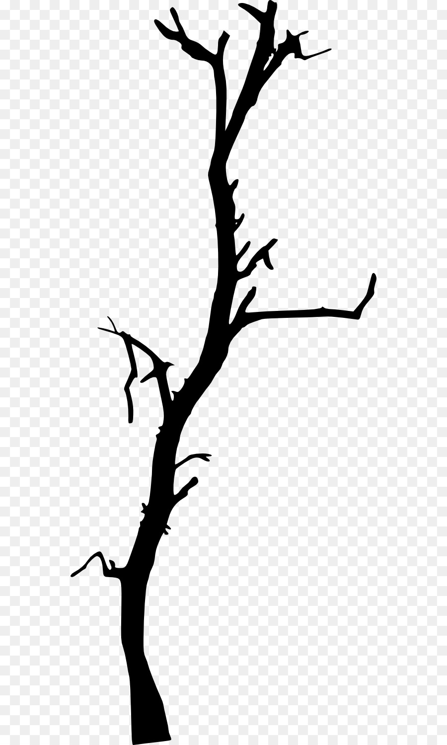 Portable Network Graphics Tree Clip art Branch Silhouette - dead tree png download - 616*1500 - Free Transparent Tree png Download.