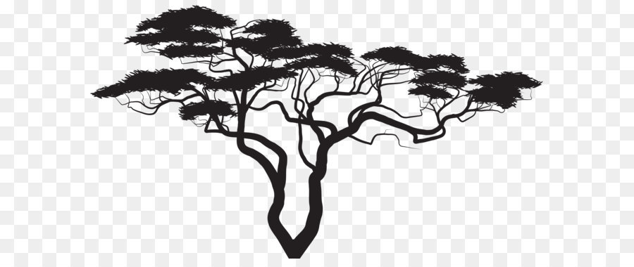 Silhouette Tree Royalty-free Clip art - Exotic Tree Silhouette PNG Clip Art Image png download - 8000*4532 - Free Transparent Tree png Download.