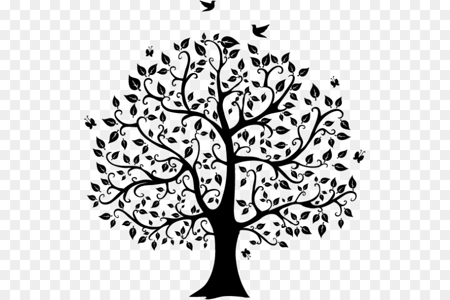 Silhouette Tree Clip art - Silhouette png download - 600*600 - Free Transparent Silhouette png Download.