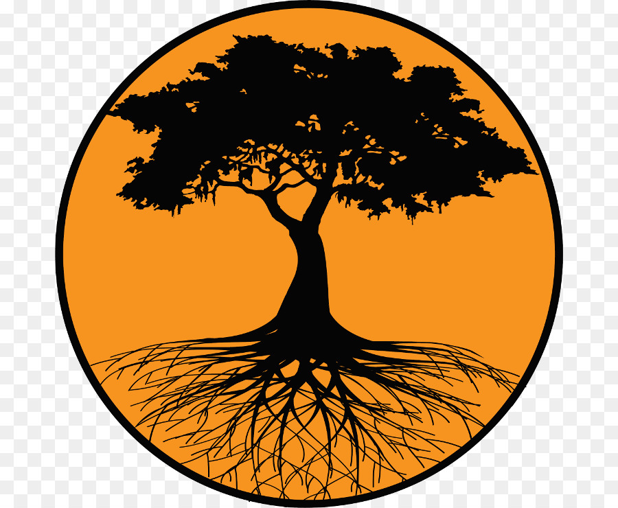 Root Silhouette Tree - orange tree png download - 740*740 - Free Transparent Root png Download.