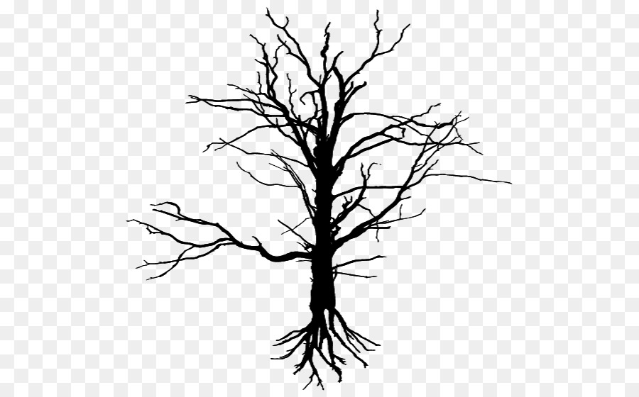 Drawing Tree Silhouette Leaf - tree png download - 545*551 - Free Transparent Drawing png Download.