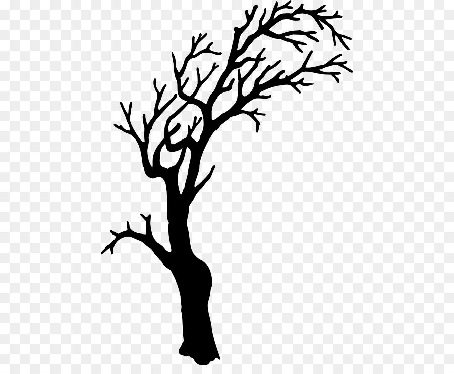Tree Silhouette Branch Clip art - Spooky Cliparts png download - 500*723 - Free Transparent Tree png Download.