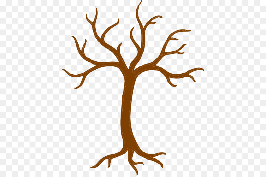 Tree Leaf Trunk Branch Clip art - Cartoon Tree With Branches png download - 480*595 - Free Transparent Tree png Download.