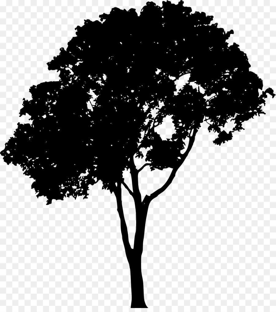 urban clipart black and white tree