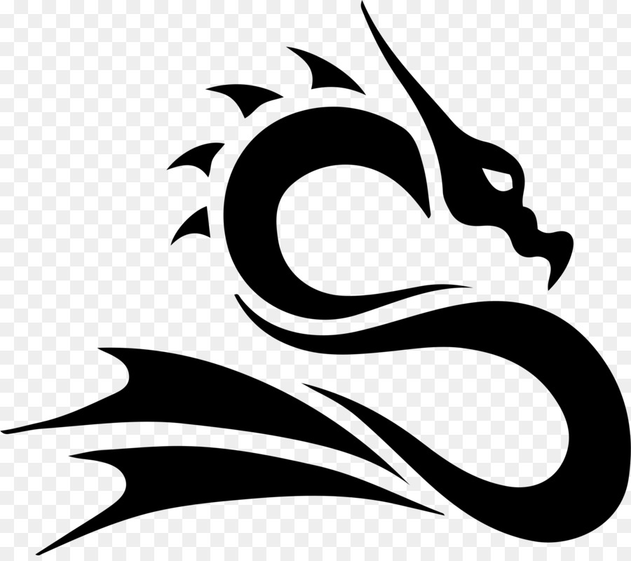 Dragon Silhouette Clip art - tribal png download - 2316*2038 - Free Transparent Dragon png Download.