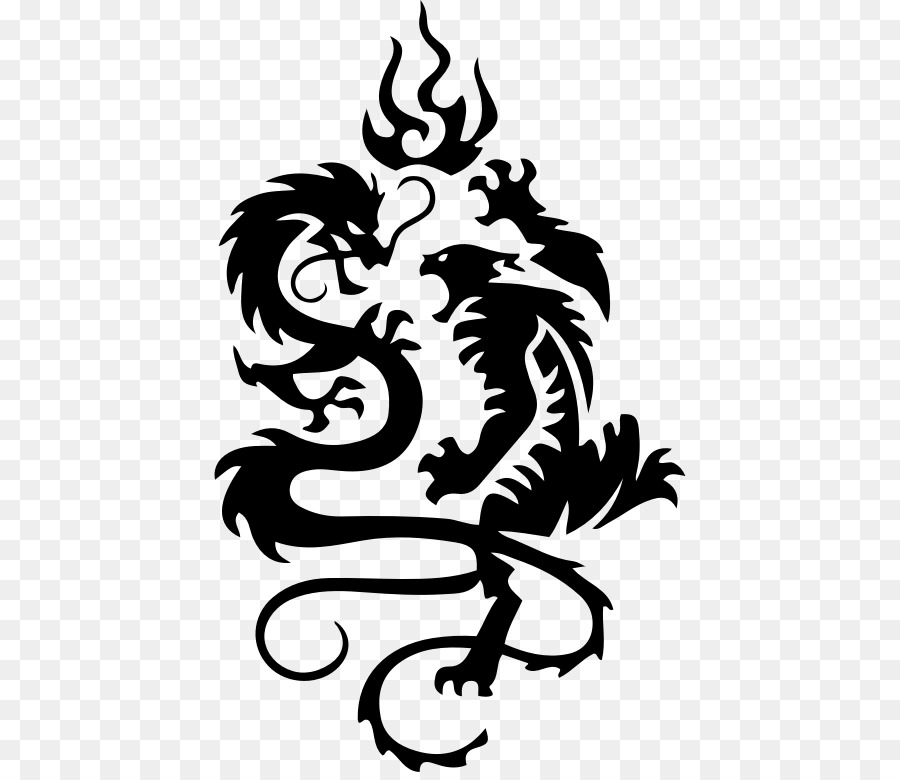 Tiger Shaolin Monastery Chinese dragon Yin and yang - Tribal dragon png download - 472*772 - Free Transparent Tiger png Download.