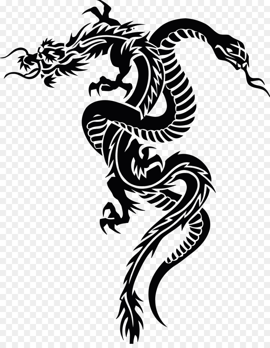 Snake Tattoo Chinese dragon Clip art - Tribal Snake Cliparts png download - 1884*2400 - Free Transparent Snake png Download.