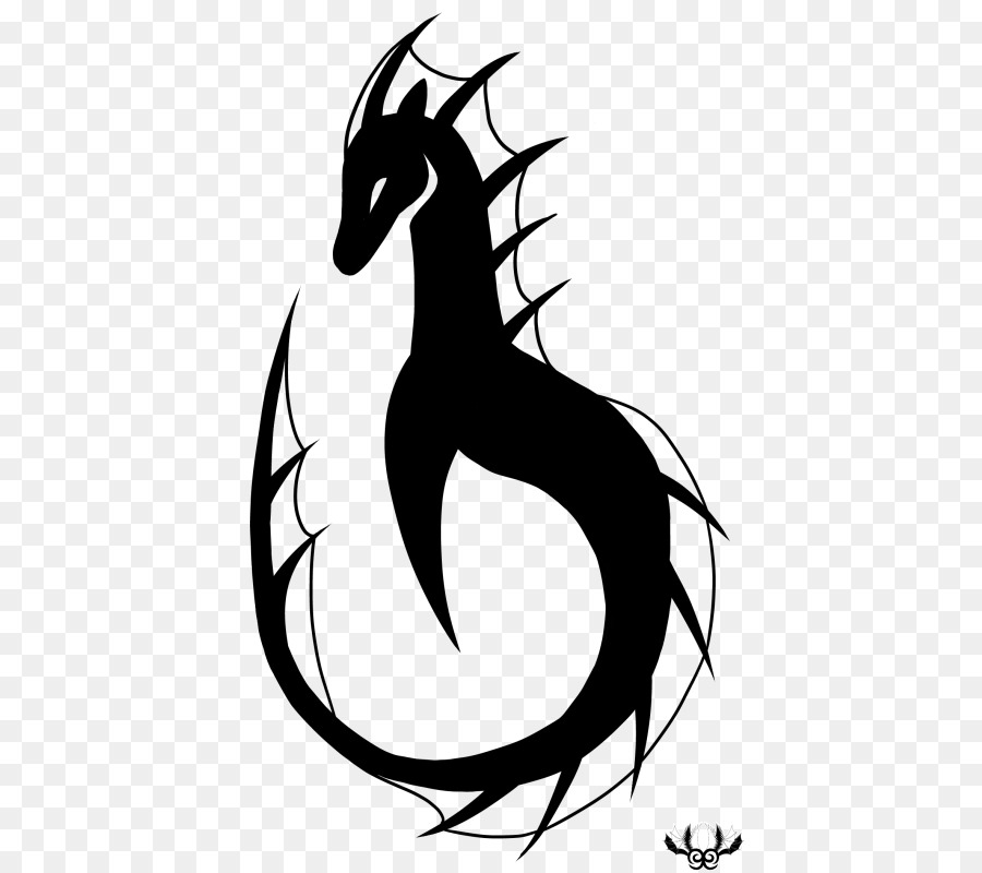 Spiny seahorse Tribe Syngnathidae Drawing - Tribal black png download - 469*800 - Free Transparent Spiny Seahorse png Download.