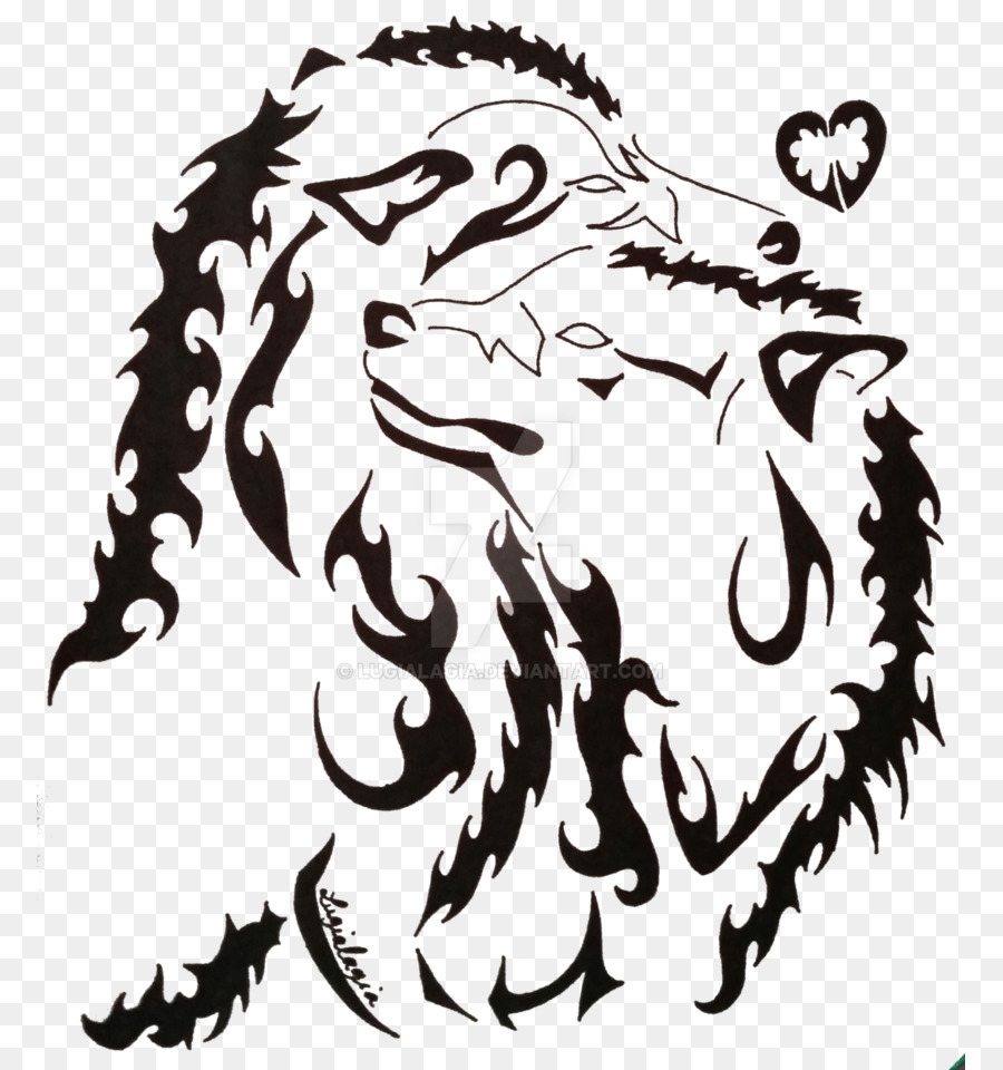 Drawing Line art Flash Visual arts - Tribal Wolf png download - 833*960 - Free Transparent  png Download.