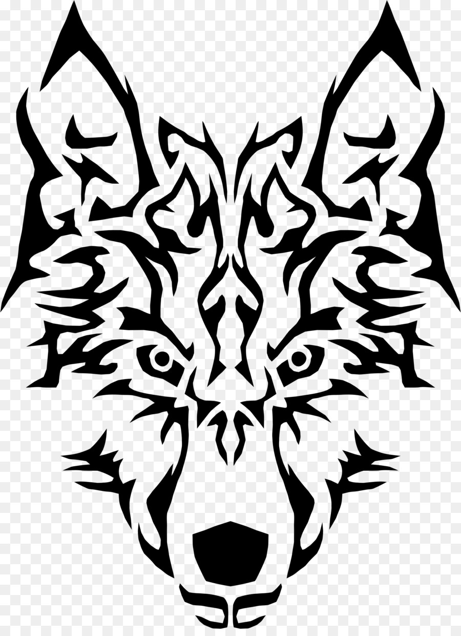 Gray wolf AutoCAD DXF Clip art - tribal png download - 1584*2158 - Free Transparent Gray Wolf png Download.