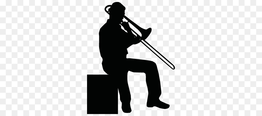 Trombone Silhouette Musician Mellophone Musical Instruments - trombone png download - 400*400 - Free Transparent Trombone png Download.