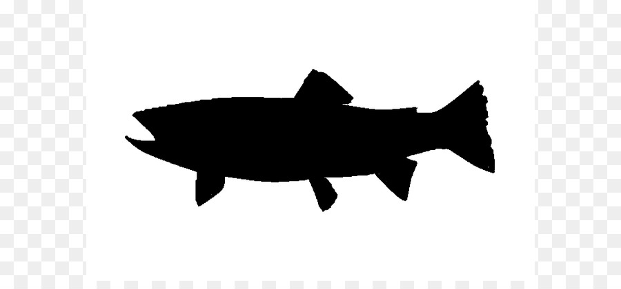 Trout Silhouette Salmon Clip art - Steelhead Cliparts png download - 718*451 - Free Transparent Trout png Download.