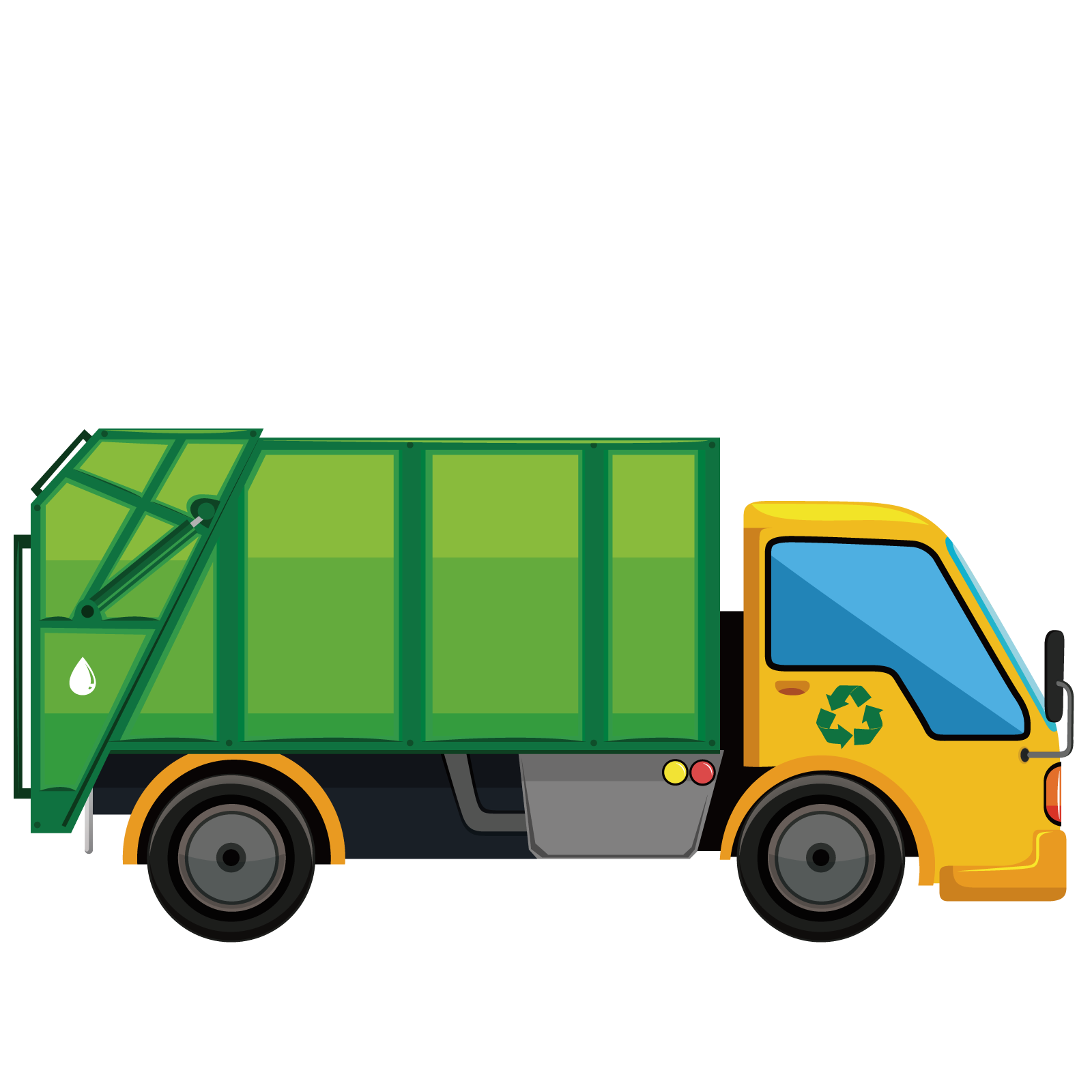 Truck Car Illustration - Vector garbage truck png download - 1600*1600