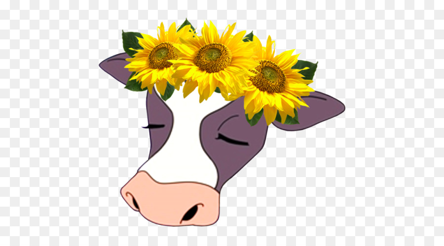 Cattle Computer Icons Tumblr Clip art - flower crown png download - 500*500 - Free Transparent Cattle png Download.