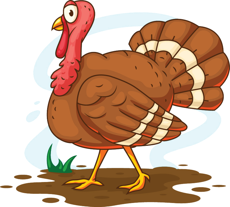 Turkey meat Cartoon Illustration Thanksgiving turkey