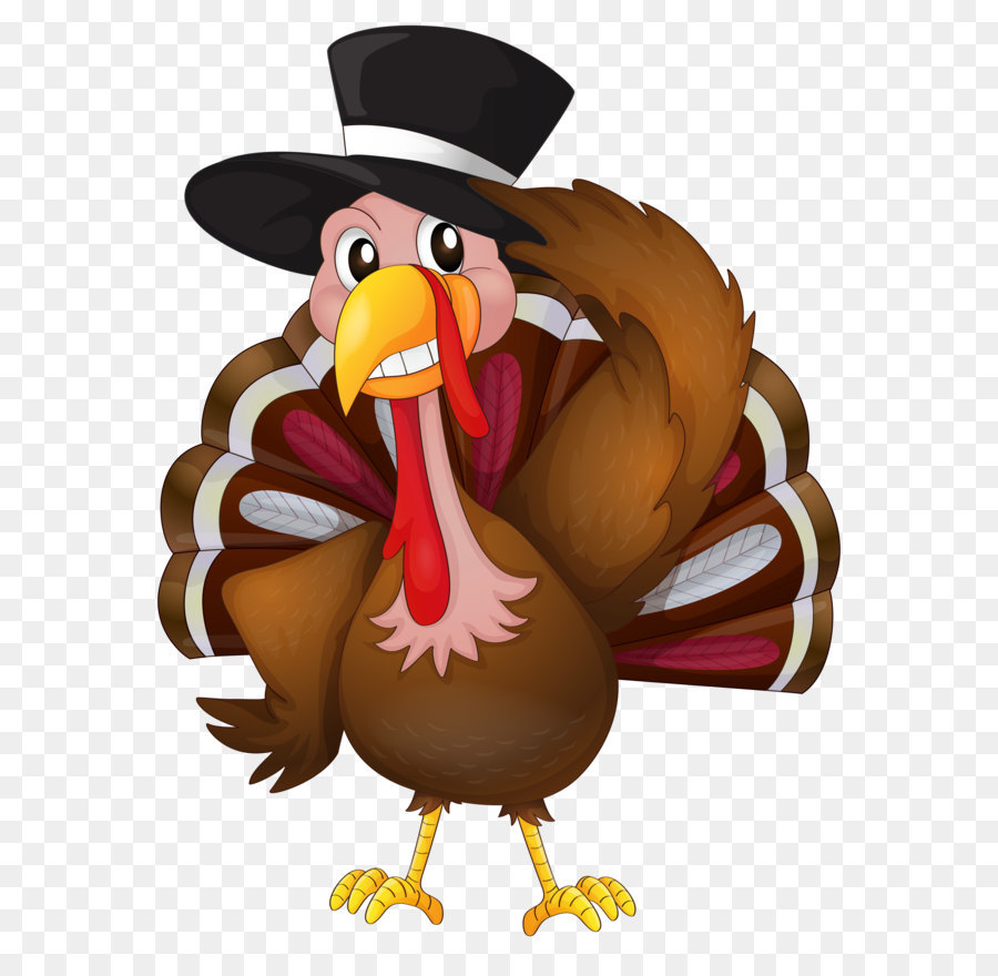 The Turkey Trot Thanksgiving Coloring Book - Thanksgiving Turkey with Hat PNG Clip Art Image png download - 4855*6479 - Free Transparent Turkey png Download.