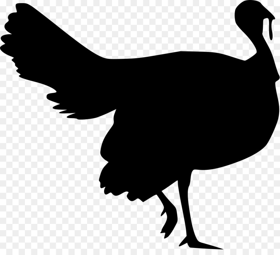 Stencil Turkey meat Silhouette Rooster Clip art - Silhouette png download - 981*874 - Free Transparent Stencil png Download.