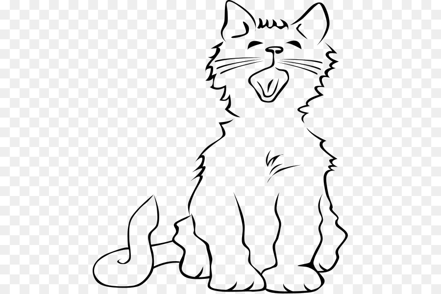 Black cat Kitten Meow Clip art - Two Cats Cliparts png download - 522*600 - Free Transparent Cat png Download.