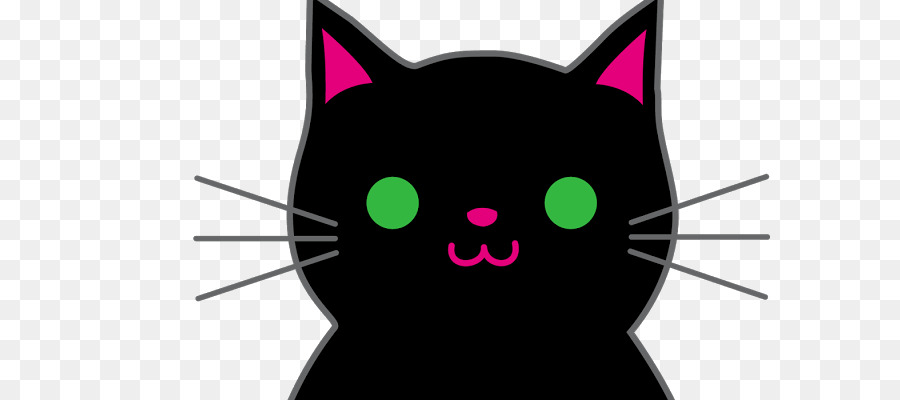 Black cat Kitten Cartoon Clip art - Cute Black Cat Pictures png download - 640*400 - Free Transparent Cat png Download.
