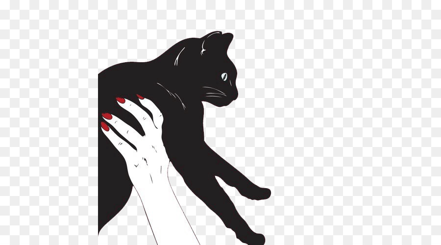 Black cat Meow Cat behavior - Cat png download - 500*500 - Free Transparent Cat png Download.