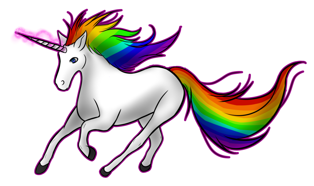 Unicorn Horn Rainbow Clip Art Running The Horse Png Download 1024