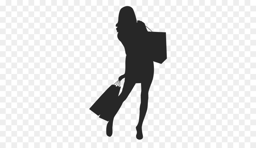 Silhouette Bag Woman Shopping Portrait - brunette vector png download - 512*512 - Free Transparent Silhouette png Download.