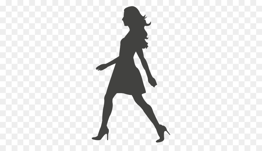 Walking Silhouette Woman - youthful vector png download - 512*512 - Free Transparent Walking png Download.