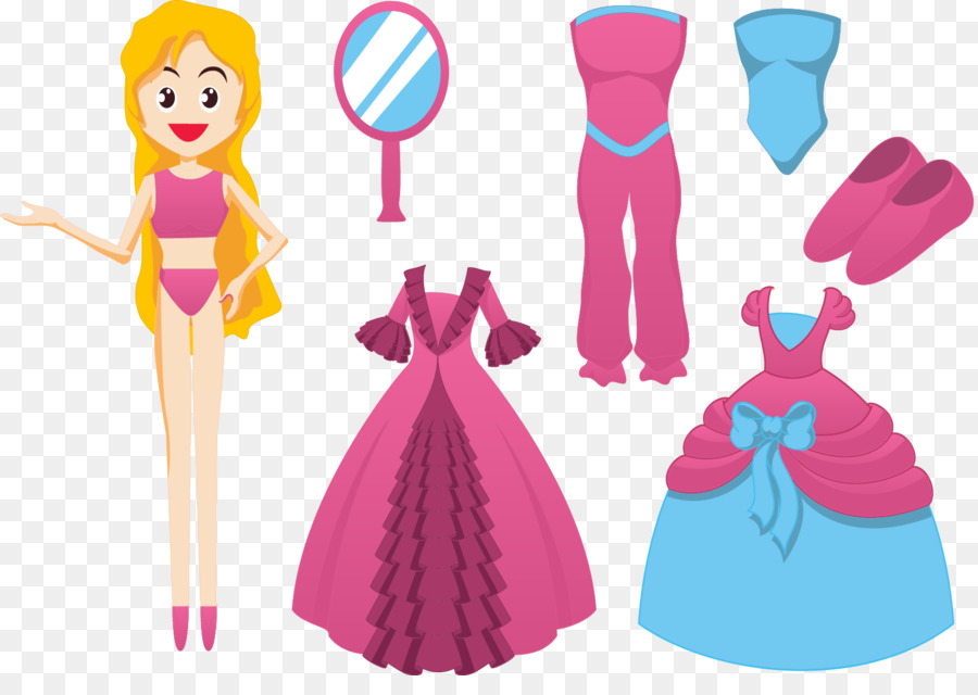 Barbie Doll Dress Clip art - Vector Doll Dress Up png download - 1601*1106 - Free Transparent Barbie png Download.
