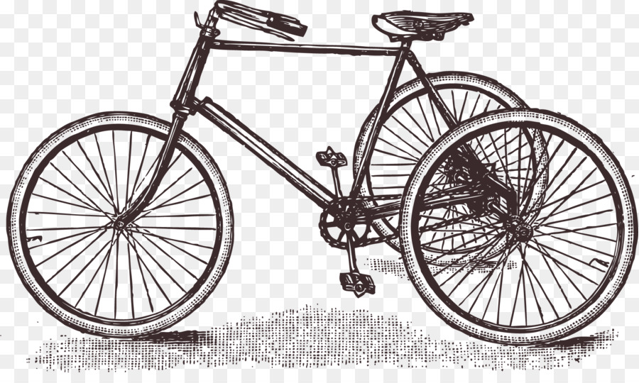 Bicycle wheel Vintage clothing Cycling - Old sketch retro bike png download - 1997*1166 - Free Transparent Bicycle png Download.