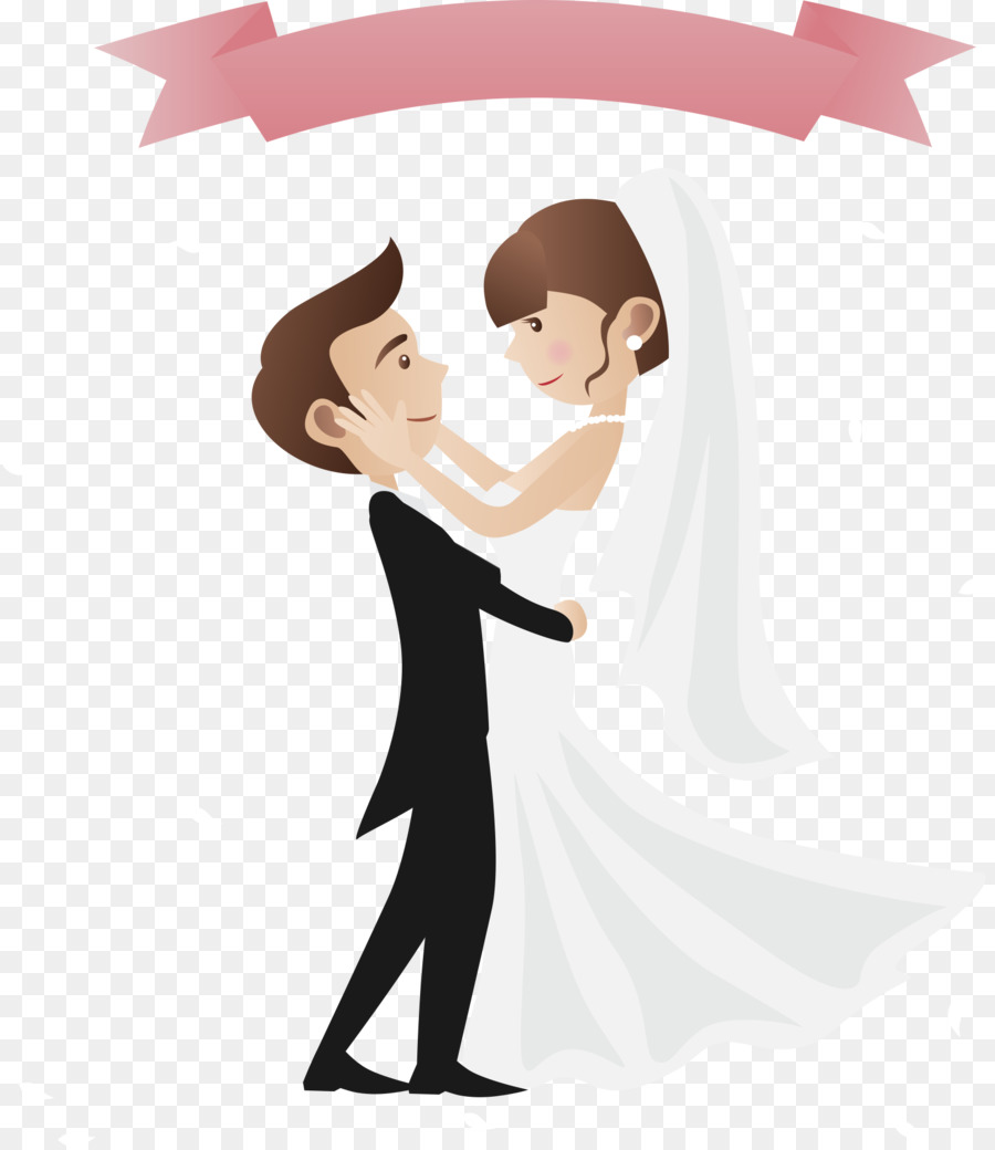 Wedding invitation Engagement Greeting card Illustration - Pick up the bride and groom png download - 1653*1904 - Free Transparent  png Download.