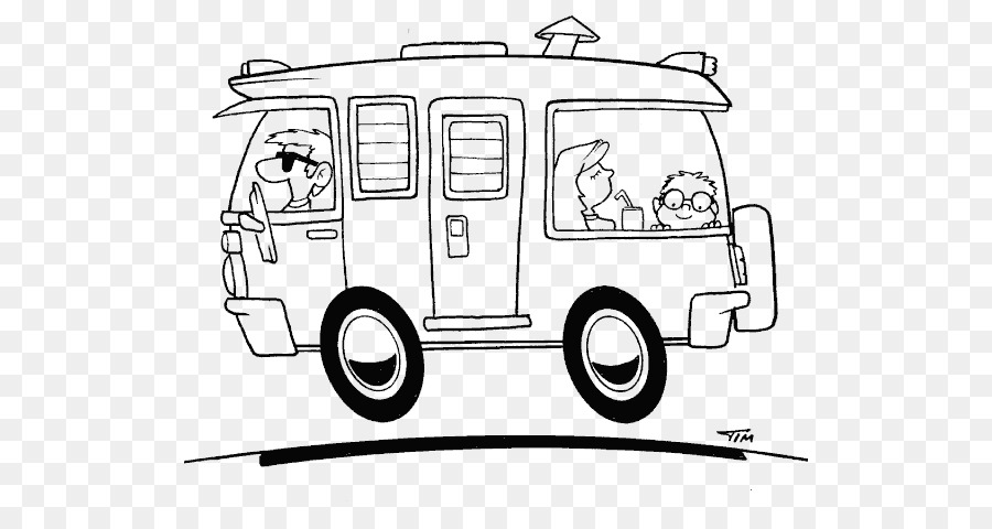 Car Campervans Happy Campers Coloring Book Motor vehicle - camper trailer png download - 567*466 - Free Transparent Car png Download.
