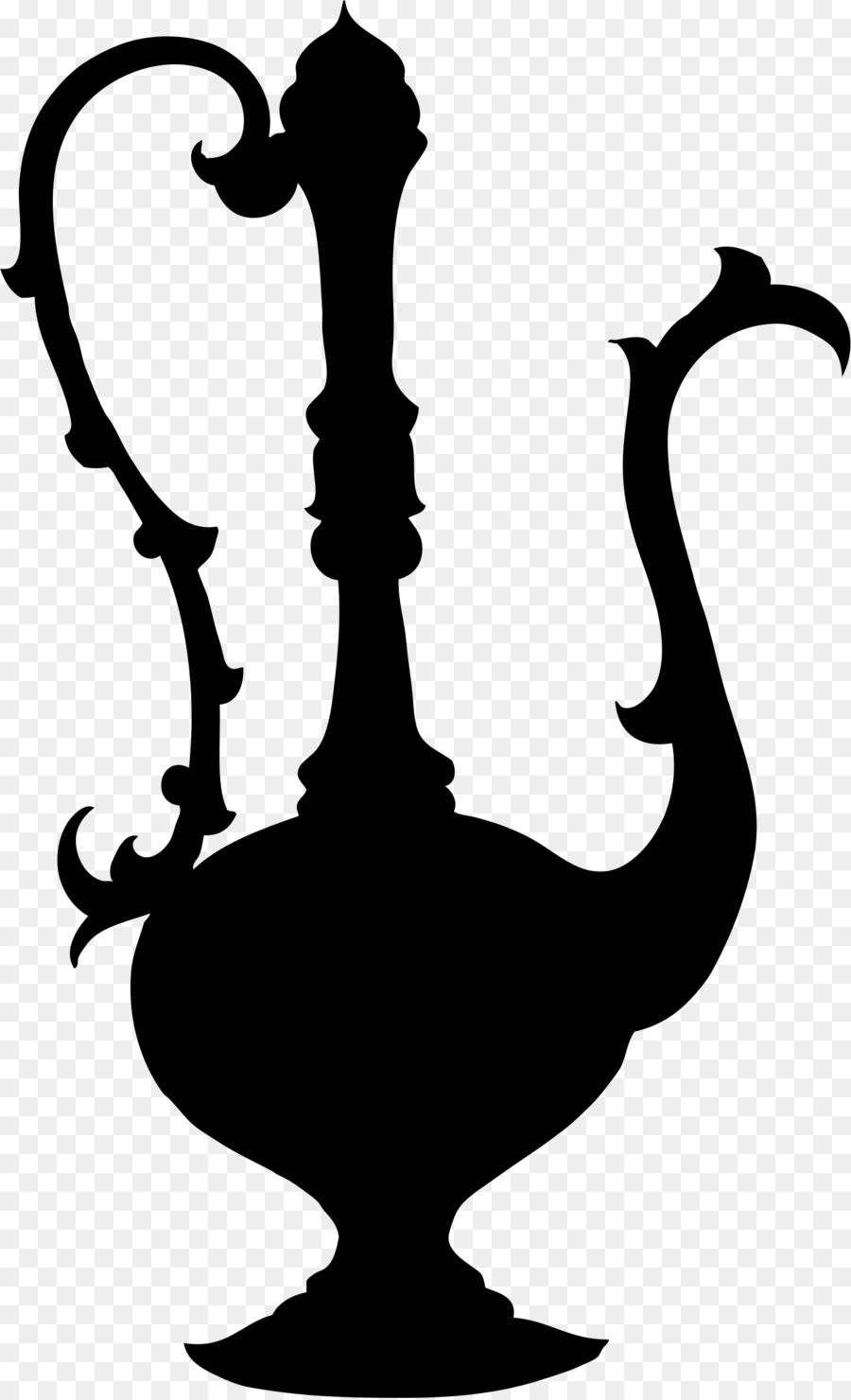 Drawing Jug Ornament Clip art - VINTAGE Silhouette png download - 1402*2303 - Free Transparent Drawing png Download.