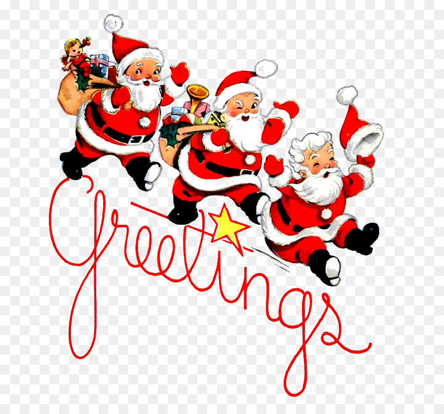 Santa Claus Christmas ornament Vintage Christmas Cards Clip art - santa claus png download - 736*837 - Free Transparent Santa Claus png Download.