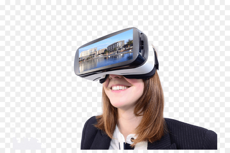 Virtual reality headset PlayStation VR Samsung Gear VR - wearing a headset png download - 800*587 - Free Transparent Virtual Reality Headset png Download.