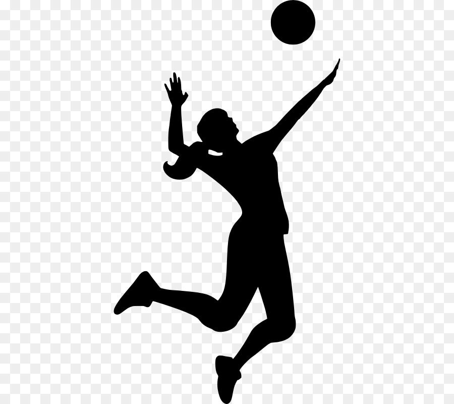 Silhouette Volleyball Clip art - VolleyBall Silhouette png download - 450*800 - Free Transparent Silhouette png Download.
